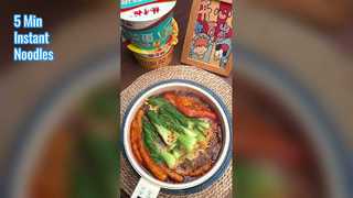 5 دقیقه غذای چینی سریع نودل سیب زمینی شیرین