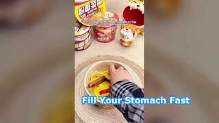 ورمیشل، رشته فرنگی با تخم مرغ و سوسیس، نوع پلاس