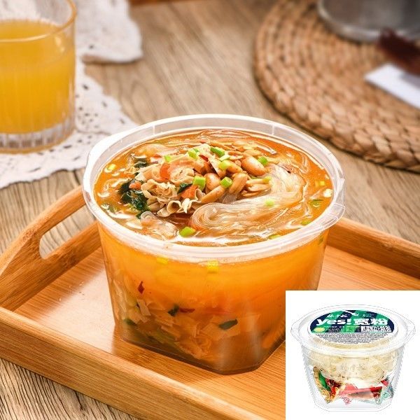 آب جوشان 5 مينت ورميچلي صاف و گسترده نودل هاي فوري با بادام زمینی و ورميچلي گسترده