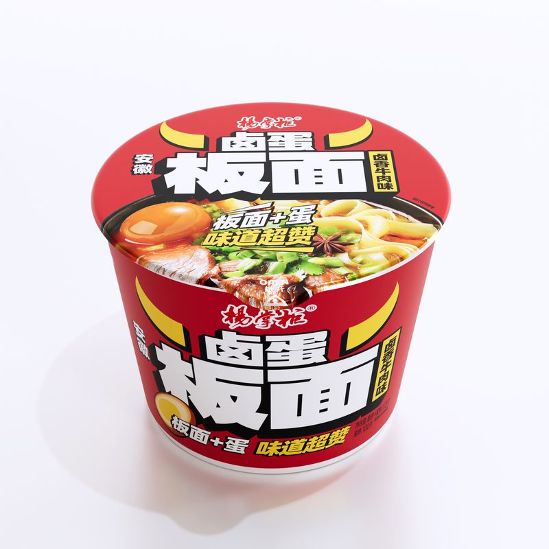 1 وعده 173 گرم نودل سرخ نشده با طعم گوشت گاو